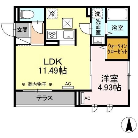 （仮称）D-room万願寺4丁目分譲PJ　C棟の物件間取画像